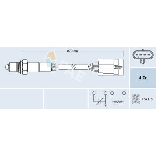 Lambda jutiklis FAE 77194