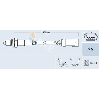 Lambda jutiklis FAE 77222