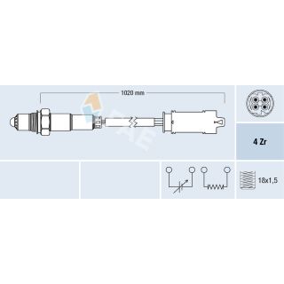 Lambda jutiklis FAE 77238