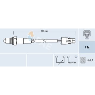 Lambda jutiklis FAE 77259