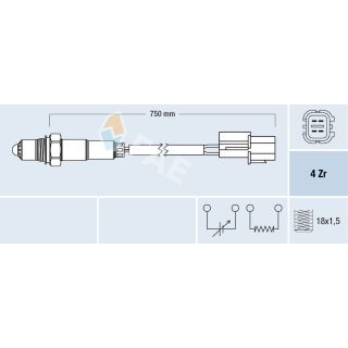 Lambda jutiklis FAE 77291