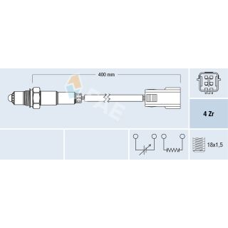 Lambda jutiklis FAE 77298