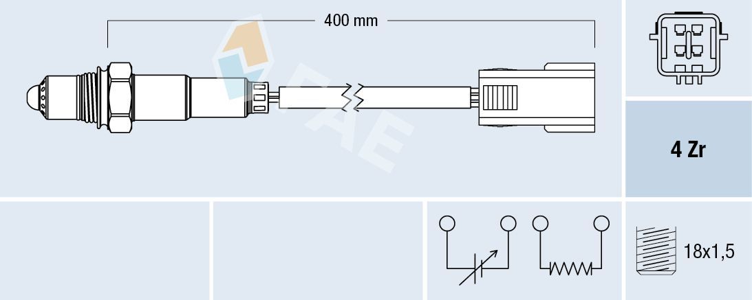Lambda jutiklis FAE 77298