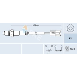 Lambda jutiklis FAE 77393