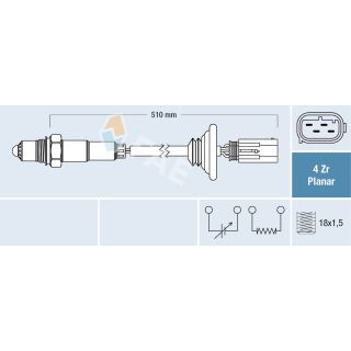 Lambda jutiklis FAE 77428