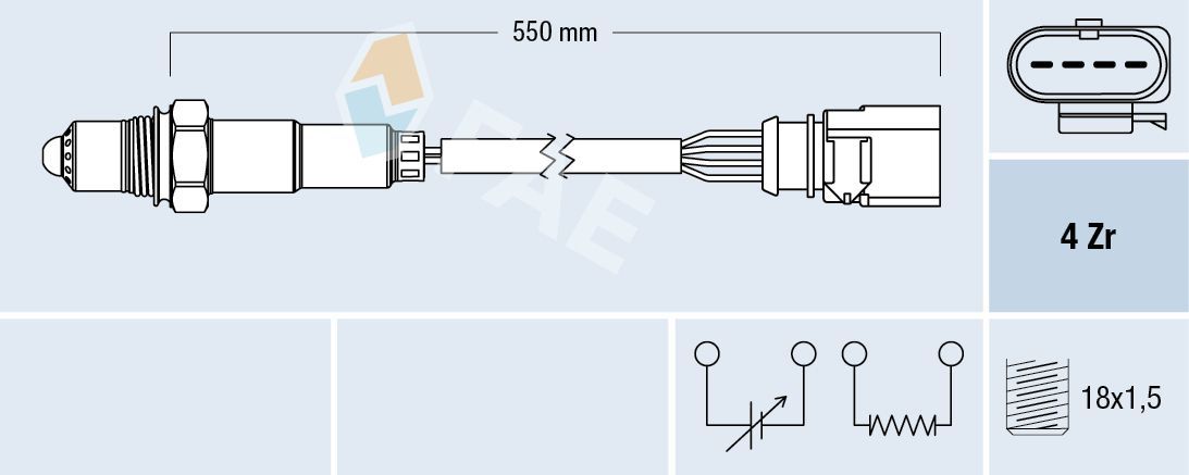 Lambda jutiklis FAE 77439