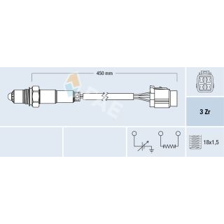 Lambda jutiklis FAE 77478