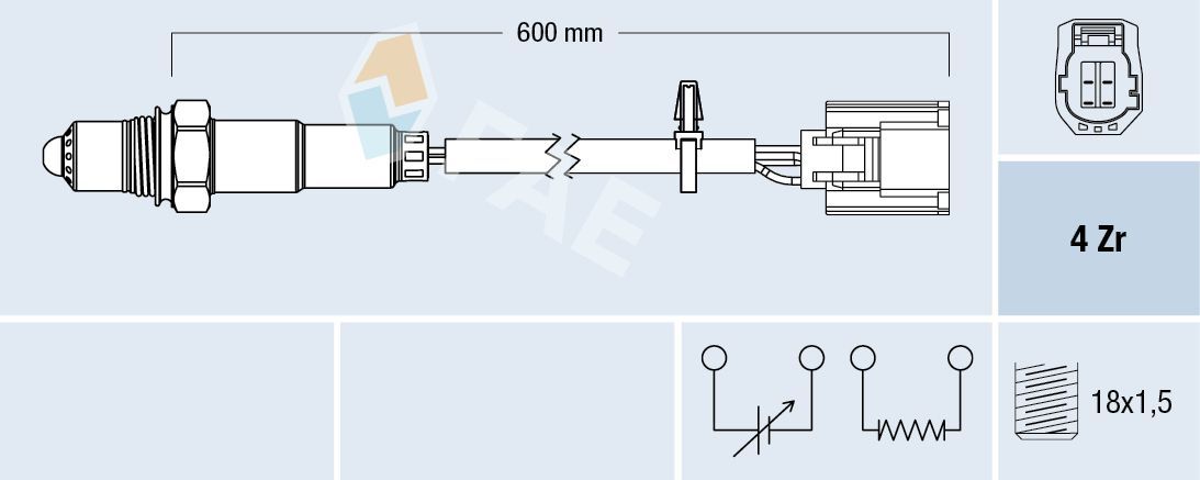 Lambda jutiklis FAE 77593