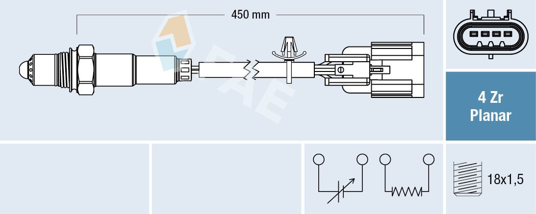 Lambda jutiklis FAE 77662