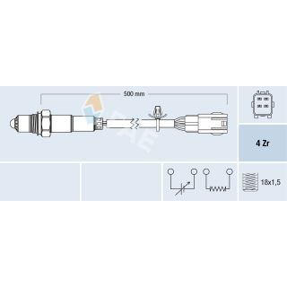 Lambda jutiklis FAE 77699