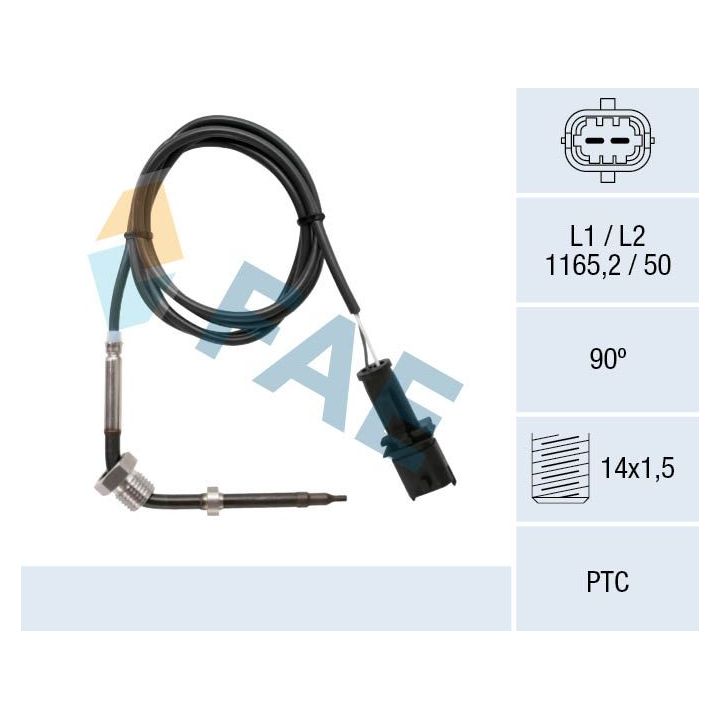 Jutiklis, išmetamųjų dujų temperatūra FAE 68044