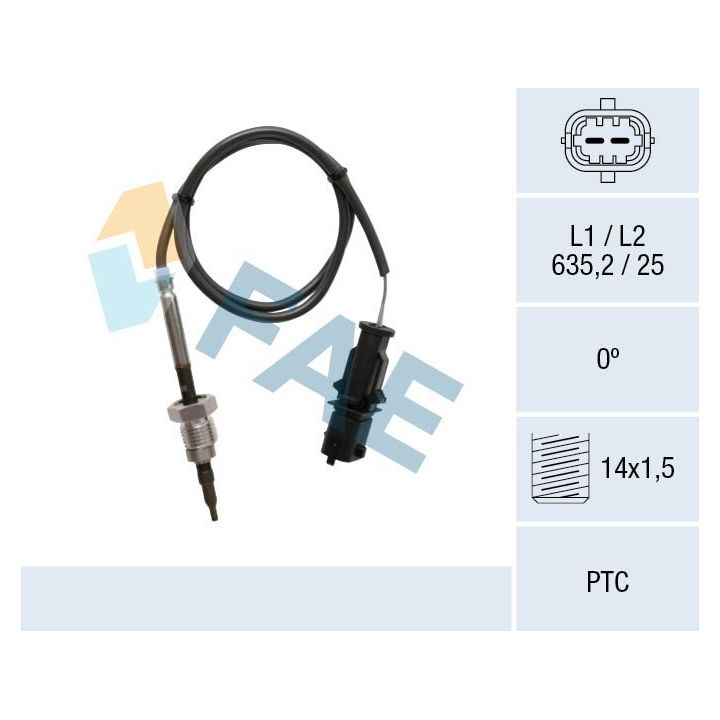 Jutiklis, išmetamųjų dujų temperatūra FAE 68061