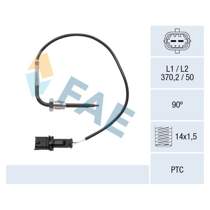 Jutiklis, išmetamųjų dujų temperatūra FAE 68073