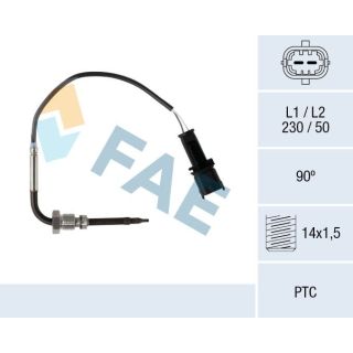 Jutiklis, išmetamųjų dujų temperatūra FAE 68075