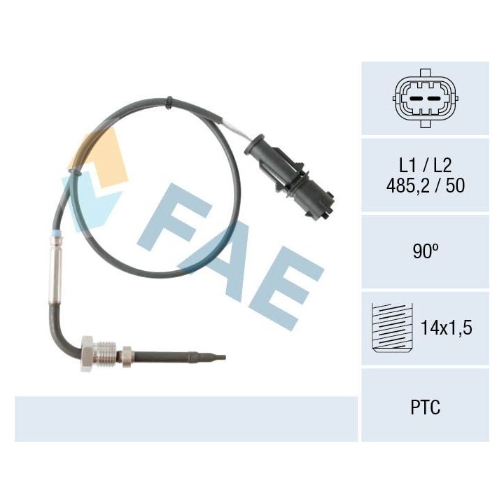Jutiklis, išmetamųjų dujų temperatūra FAE 68080