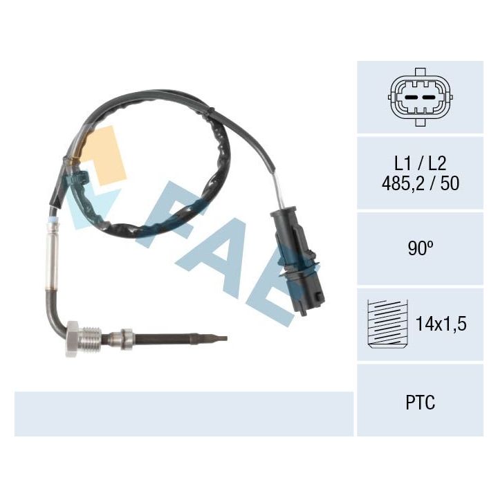 Jutiklis, išmetamųjų dujų temperatūra FAE 68114