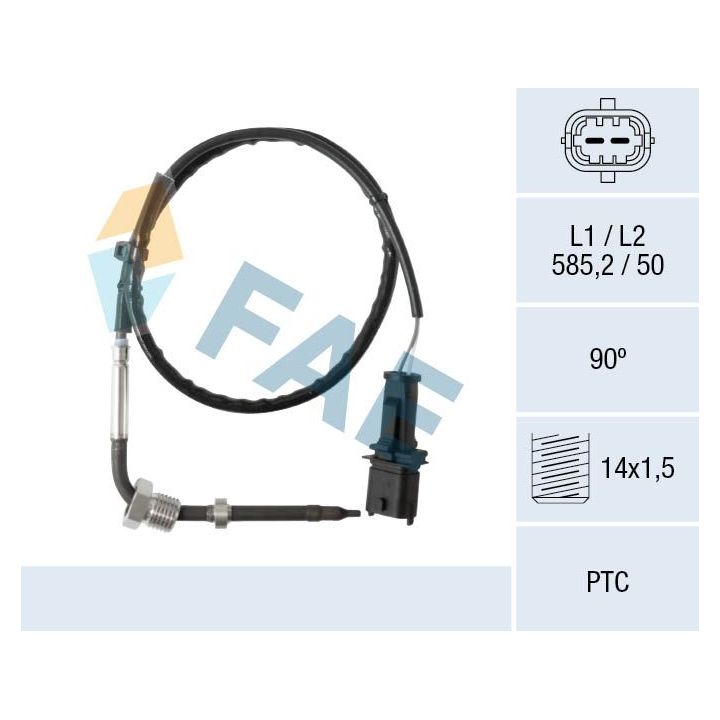 Jutiklis, išmetamųjų dujų temperatūra FAE 68136