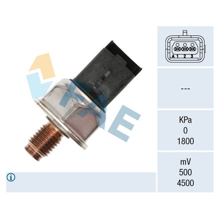 Jutiklis, degalų slėgis FAE 15602