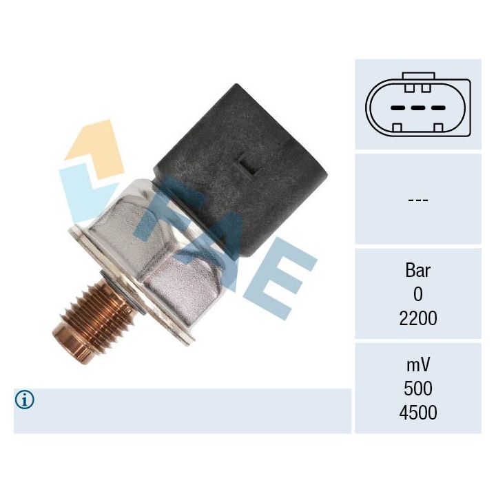 Jutiklis, degalų slėgis FAE 15605