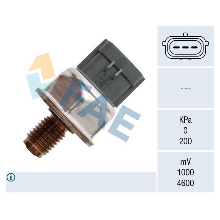 Jutiklis, degalų slėgis FAE 15606