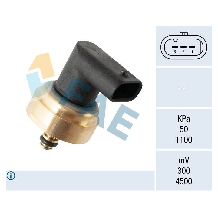 Jutiklis, degalų slėgis FAE 15618