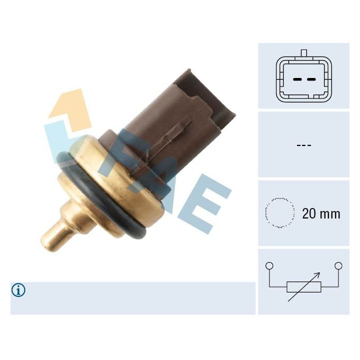 Siuntimo blokas, aušinimo skysčio temperatūra FAE 33708