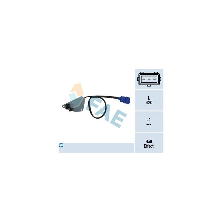 Jutiklis, skirstomojo veleno padėtis FAE 79105