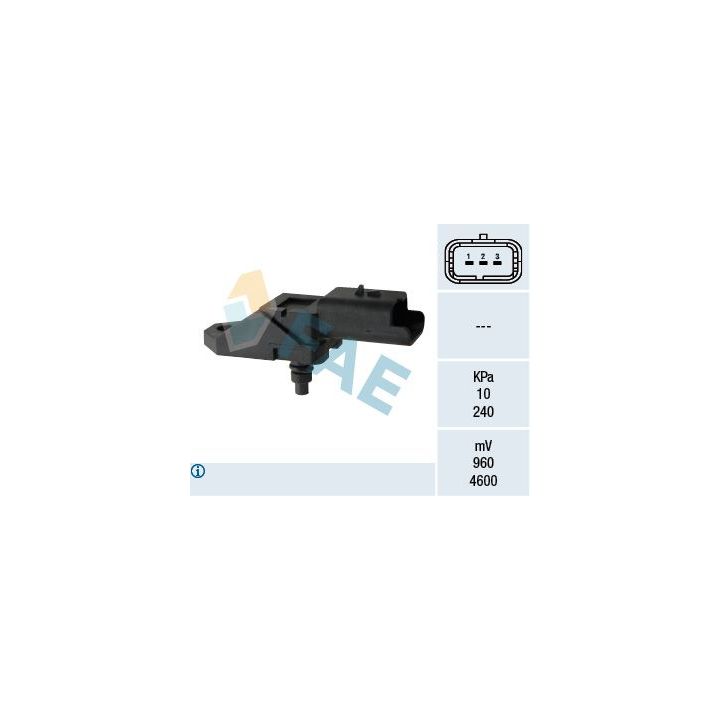 Jutiklis, įsiurbimo kolektoriaus slėgis FAE 15046