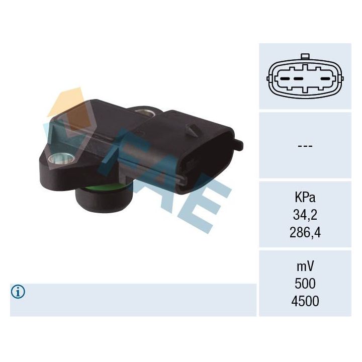 Jutiklis, įsiurbimo kolektoriaus slėgis FAE 15147