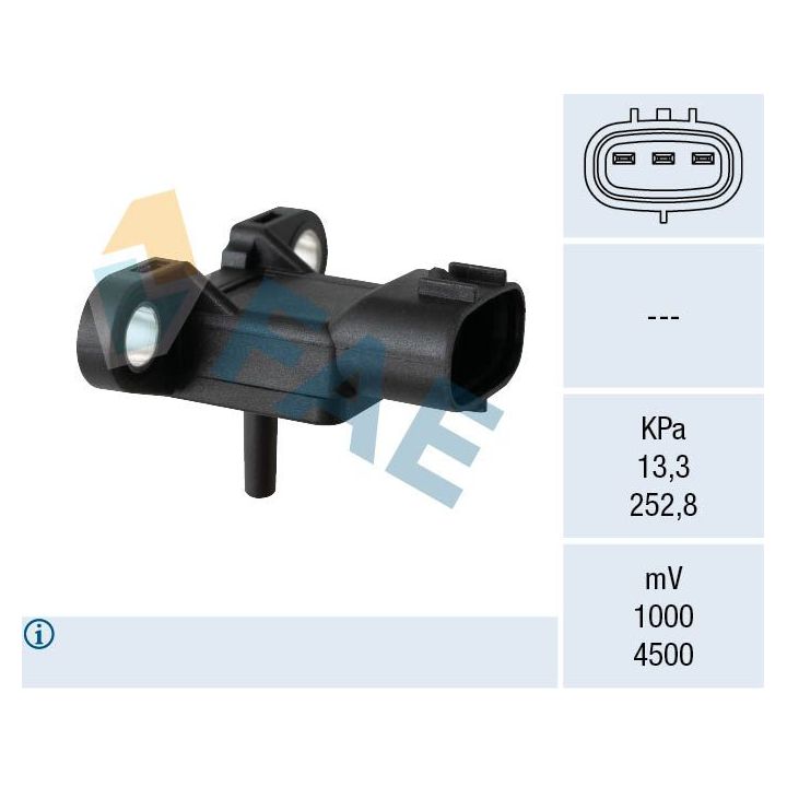 Jutiklis, įsiurbimo kolektoriaus slėgis FAE 15160