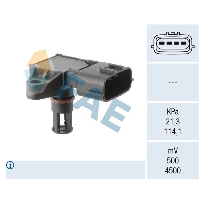 Jutiklis, įsiurbimo kolektoriaus slėgis FAE 15193
