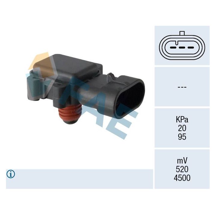 Jutiklis, įsiurbimo kolektoriaus slėgis FAE 15199