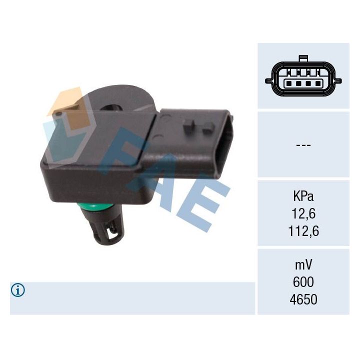 Jutiklis, įsiurbimo kolektoriaus slėgis FAE 15203