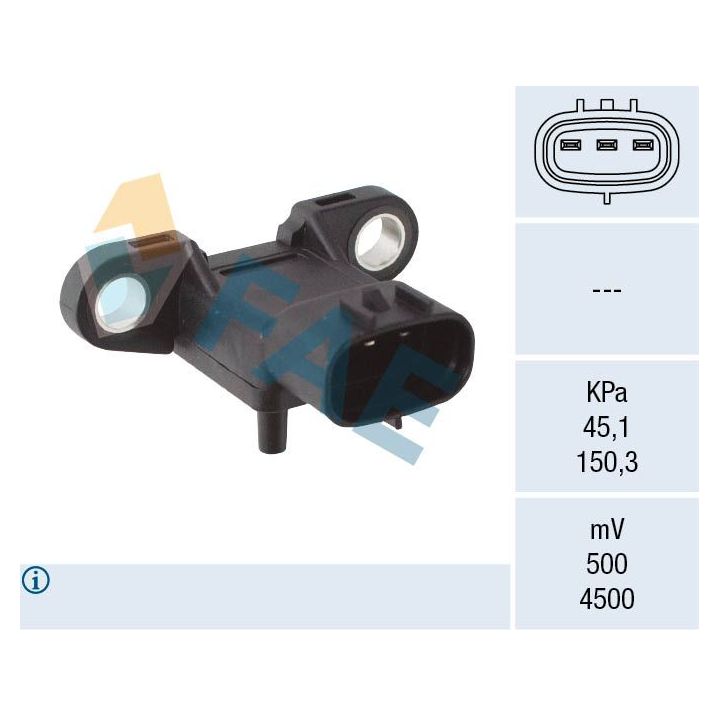 Jutiklis, įsiurbimo kolektoriaus slėgis FAE 15209
