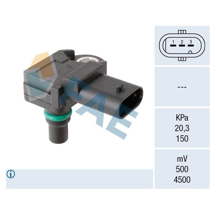 Jutiklis, įsiurbimo kolektoriaus slėgis FAE 15266