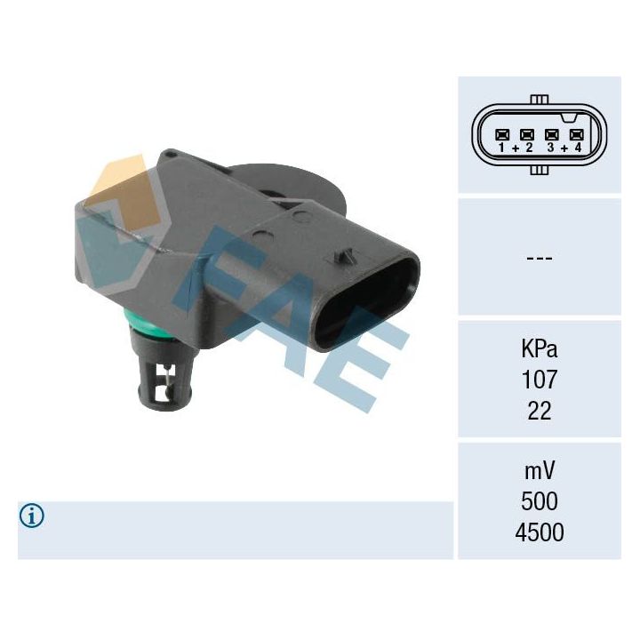 Jutiklis, įsiurbimo kolektoriaus slėgis FAE 15271