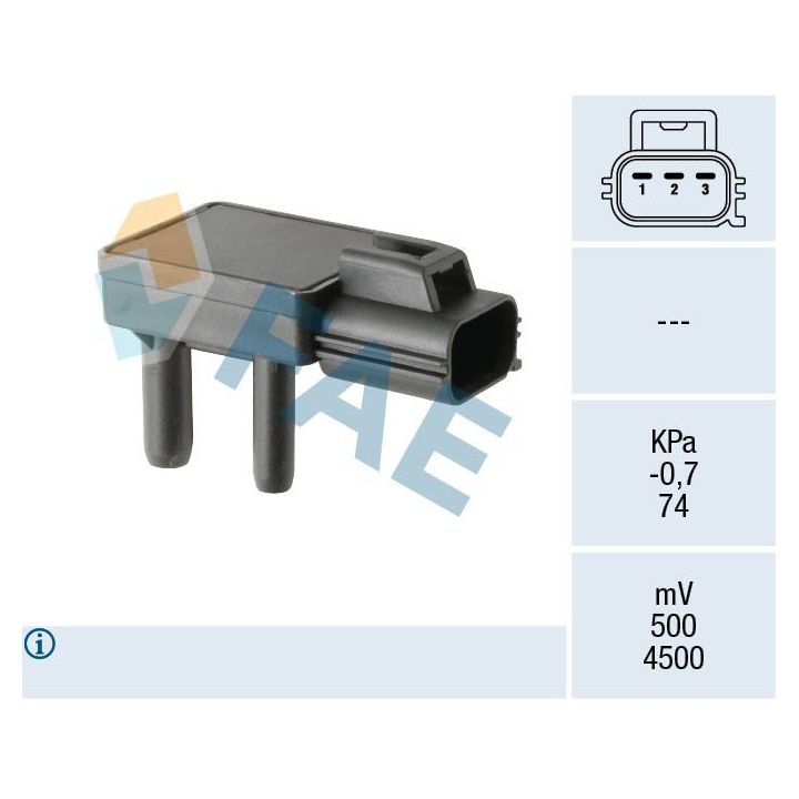 Jutiklis, išmetimo slėgis FAE 16130
