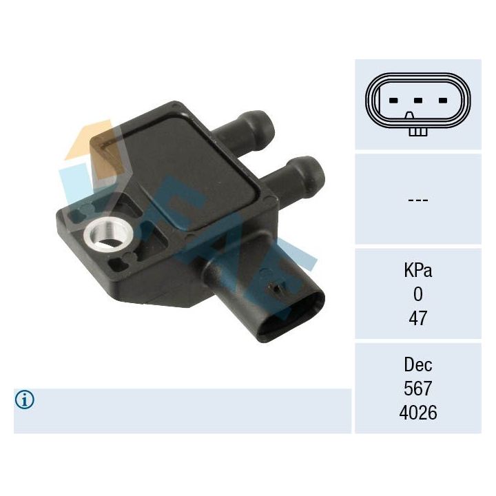 Jutiklis, išmetimo slėgis FAE 16161