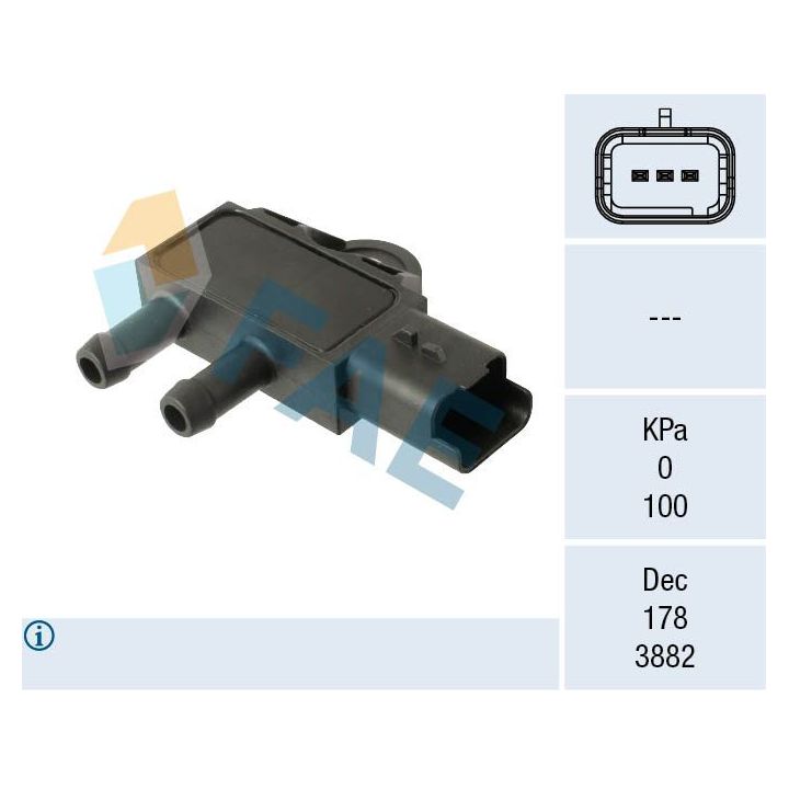 Jutiklis, išmetimo slėgis FAE 16162