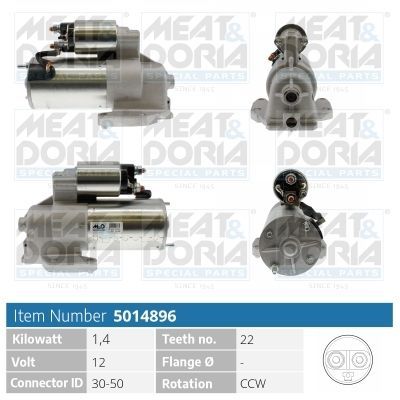 Starteris MEAT & DORIA 5014896