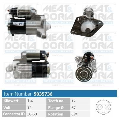 Starteris MEAT & DORIA 5035736