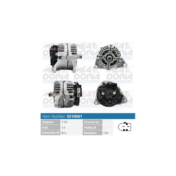 Kintamosios srovės generatorius MEAT & DORIA 5510001