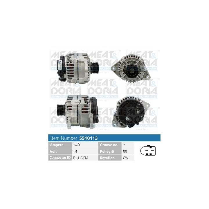 Kintamosios srovės generatorius MEAT & DORIA 5510113