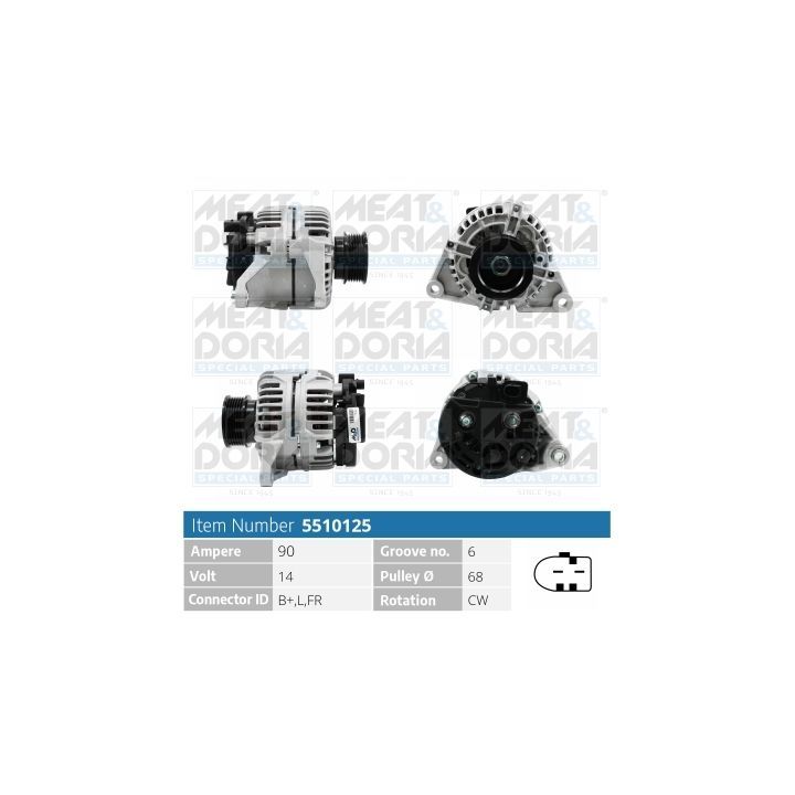 Kintamosios srovės generatorius MEAT & DORIA 5510125