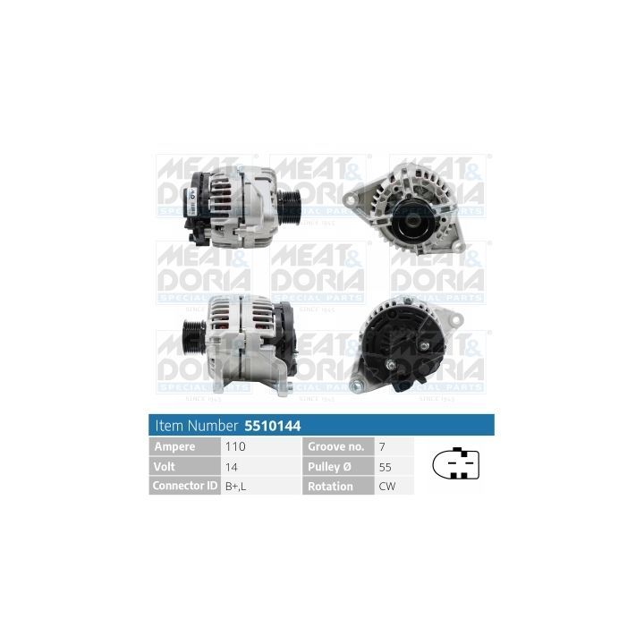 Kintamosios srovės generatorius MEAT & DORIA 5510144