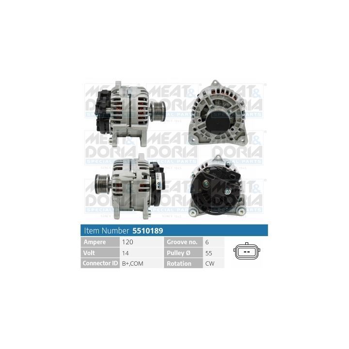 Kintamosios srovės generatorius MEAT & DORIA 5510189