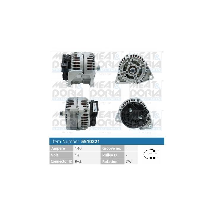 Kintamosios srovės generatorius MEAT & DORIA 5510221