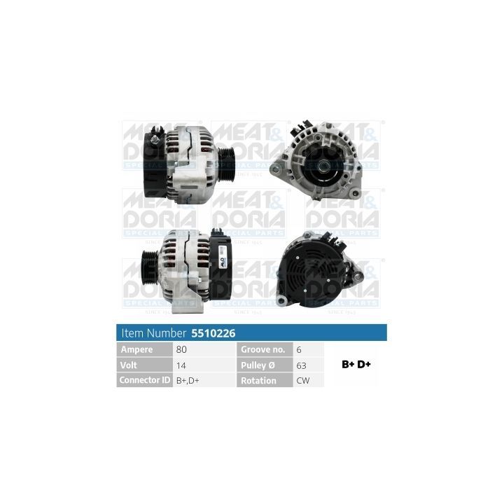 Kintamosios srovės generatorius MEAT & DORIA 5510226