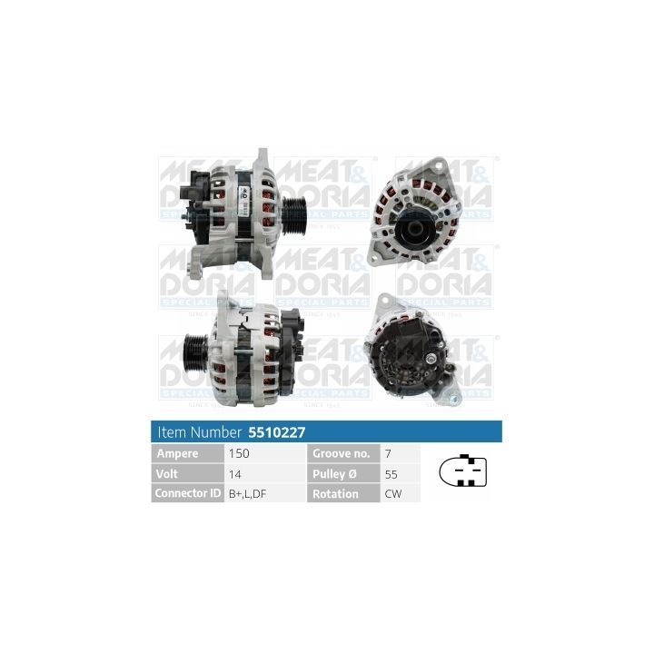 Kintamosios srovės generatorius MEAT & DORIA 5510227