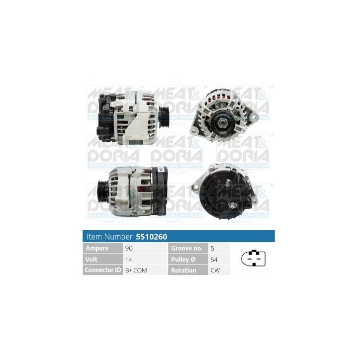 Kintamosios srovės generatorius MEAT & DORIA 5510260